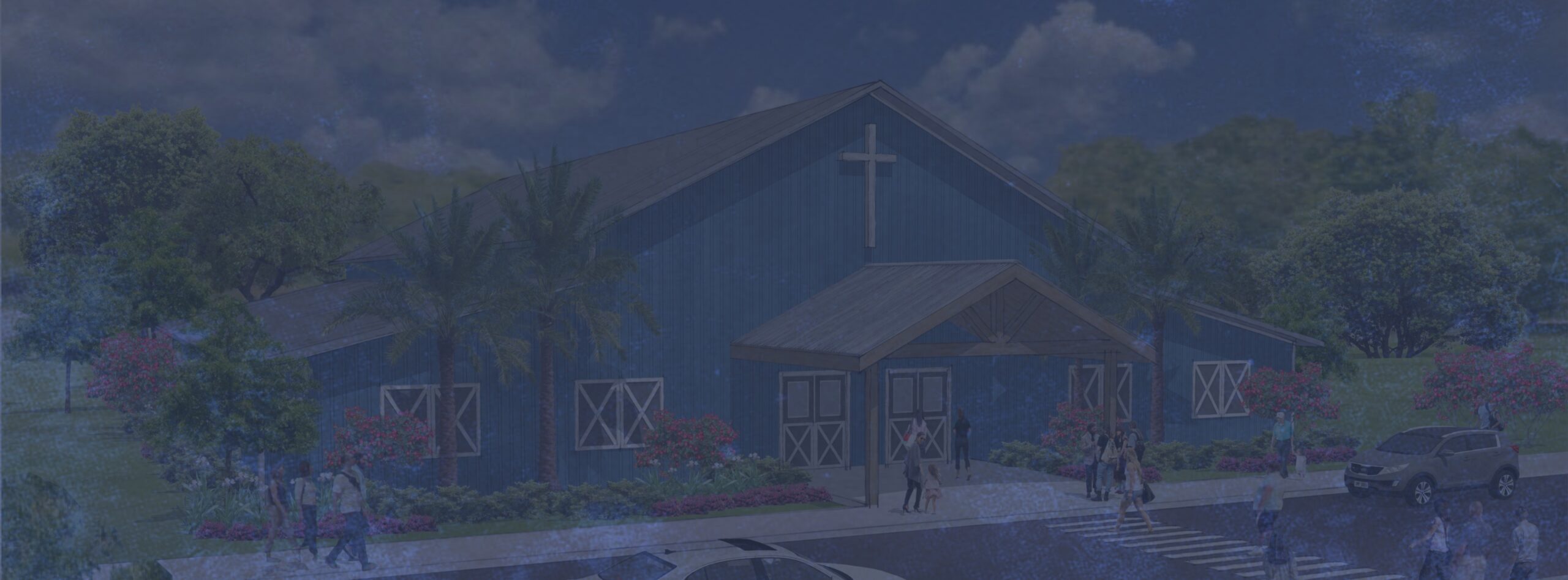 Minimalist logo of white wheat on a bright orange background, from Facebook.